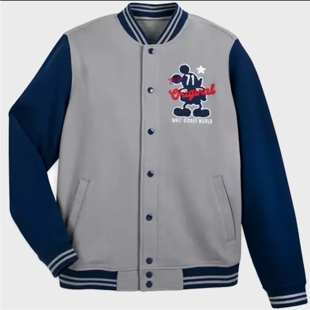 Disney Parks Mickey Mouse WDW 1971 Varsity Letterman Jacket Adult Size‎ Small